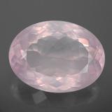 14 ct Transparent Oval Facet Rose Quartz 19.5mm x 14.5