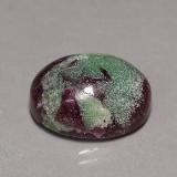 16mm x 12mm Oval Cabochon Ruby-Zoisite 14ct