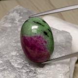 18x13mm Oval Cabochon Ruby-Zoisite 20ct