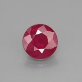7 mm Ruby 2ct Round Facet in Pink Red