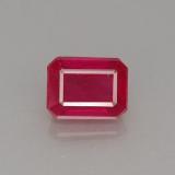 1.5 carat Pink Red Octagon Facet Ruby 7mm x 5.5mm