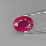 1.5 carat Pink Red Oval Facet Ruby 8x6mm