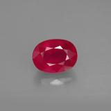 8mm x 6 Oval Facet Ruby 2ct