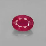 2 carat Pink Red Oval Facet Ruby 8mm x 6