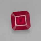 6.5x6.5mm Ruby 1.5ct Octagon Facet in Red