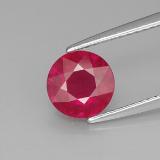 1.5 ct SI Round Facet Ruby 7 mm
