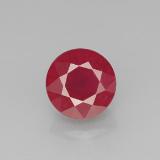 7 mm Ruby 2.5ct Round Facet in Pink Red