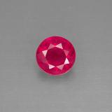 2 ct SI Round Facet Ruby 7 mm