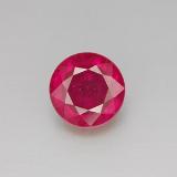 2 ct VS-SI Round Facet Ruby 7 mm