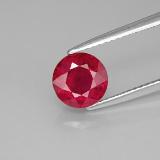 7 mm Round Facet Ruby 2ct