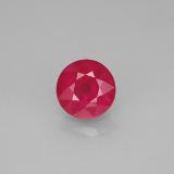 2 carat Pink Red Round Facet Ruby 7mm