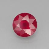 2 ct SI-I1 Round Facet Ruby 7 mm