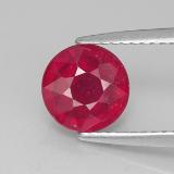 2 ct SI-I1 Round Facet Ruby 7mm