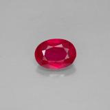 1.5 ct VS-SI Oval Facet Ruby 8mm x 6mm