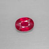 8x6mm Oval Facet Ruby 1.5ct