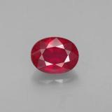 1.5 carat Pink Red Oval Facet Ruby 8mm x 6mm