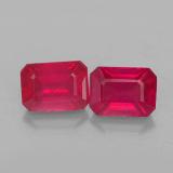 Click for Details 3 ct VS-SI Octagon Facet Ruby 7mm x 5mm