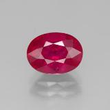 8x6mm Ruby 2ct Oval Facet in Pink Red