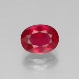 1.5 carat Pink Red Oval Facet Ruby 8x6