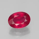 2 carat Pink Red Oval Facet Ruby 8mm x 6