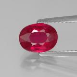 1.5 ct SI Oval Facet Ruby 8mm x 6