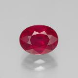 8mmx6mm Ruby 2ct Oval Facet in Pink Red