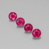 5 ct SI Round Facet Ruby 6 mm