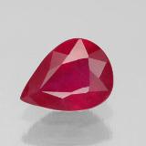 9mm x 7mm Pear Facet Ruby 2ct