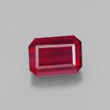 7mmx5mm Octagon Facet Ruby 1.5ct