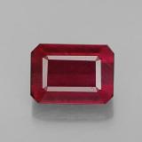 1.5 carat Pink Red Octagon Facet Ruby 7mm x 5mm