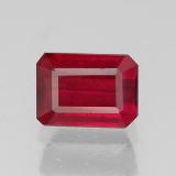 1.5 carat Pink Red Octagon Facet Ruby 7x5mm