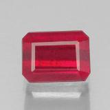 2 ct SI Octagon Facet Ruby 7mm x 5