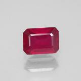 7mm x 5 Octagon Facet Ruby 1.5ct