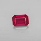 1.5 ct SI Octagon Facet Ruby 7mm x 5mm