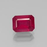 1.5 carat Pink Red Octagon Facet Ruby 7mm x 5
