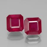 Click for Details 6mmx6mm Octagon Facet Ruby 3ct