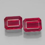 Click for Details 3 ct SI Octagon Facet Ruby 7mm x 5mm