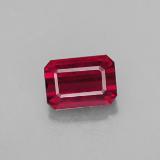 1.5 carat Pink Red Octagon Facet Ruby 7x5mm