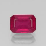 7x5mm Ruby 1.5ct Octagon Facet in Pink Red