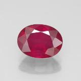8mm x 6mm Ruby 1.5ct Oval Facet in Pink Red