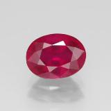 7.5mm x 6mm Ruby 1.5ct Oval Facet in Pink Red