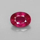 8mmx6mm Ruby 2ct Oval Facet in Pink Red
