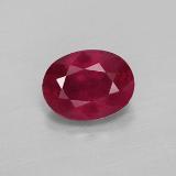 2 ct VS-SI Oval Facet Ruby 8mmx6mm
