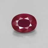 8x6mm Ruby 2ct Oval Facet in Pink Red
