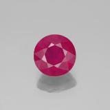 7mm Round Facet Ruby 2ct