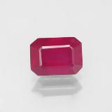 7mm x 5mm Ruby 1.5ct Octagon Facet in Pink Red