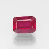 1.5 carat Pink Red Octagon Facet Ruby 7x5