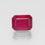 1.5 carat Pink Red Octagon Facet Ruby 7x5mm