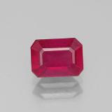 1.5 carat Pink Red Octagon Facet Ruby 7mmx5mm