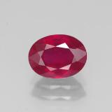 8x6 Ruby 1.5ct Oval Facet in Pink Red
